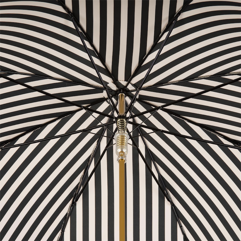 Pasotti Black and White Striped Umbrella Minimal Umbrellas