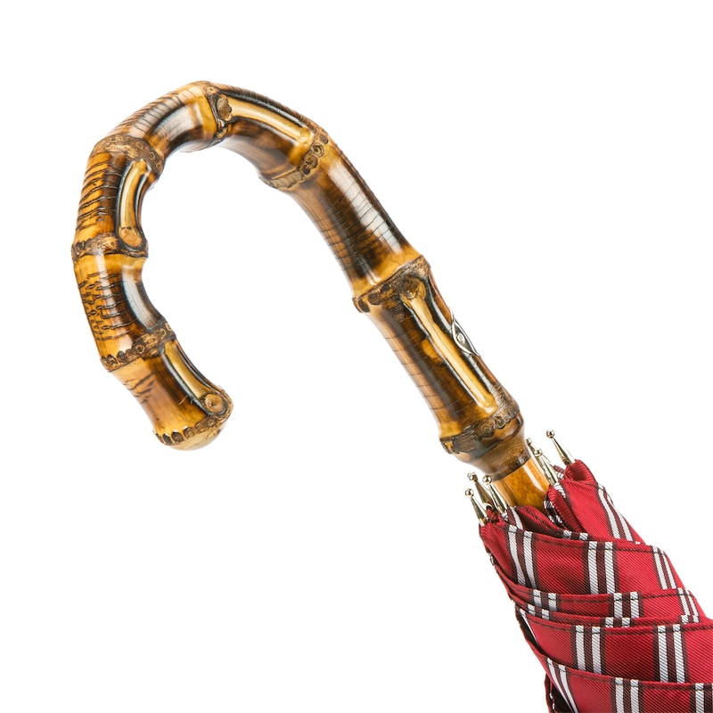 Pasotti Classic Striped Umbrella, Bamboo Handle - Best Brand