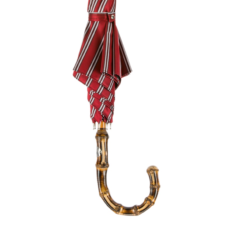 Pasotti Classic Striped Umbrella, Bamboo Handle - Best Brand