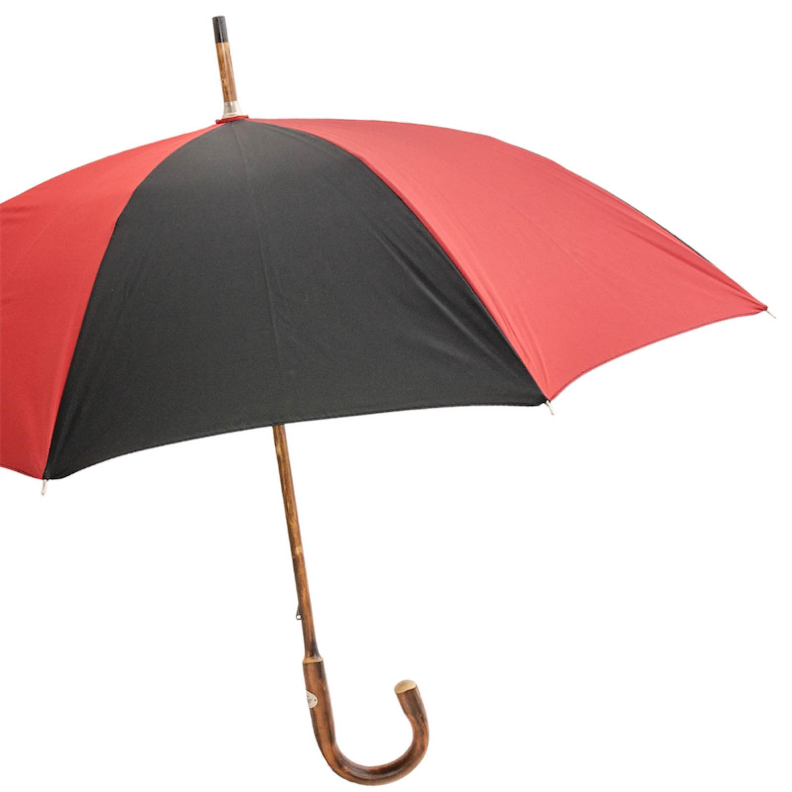 142 Oxf418 C Solid Chestnut Red & Black Umbrella
