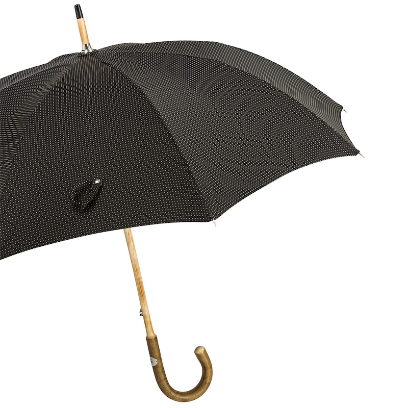 ★Pasotti★名品 イタリア日傘★Manual Opening Striped Parasol Pasotti Elegant Solid Stick Ash Umbrella - Fashionable Umbrellas