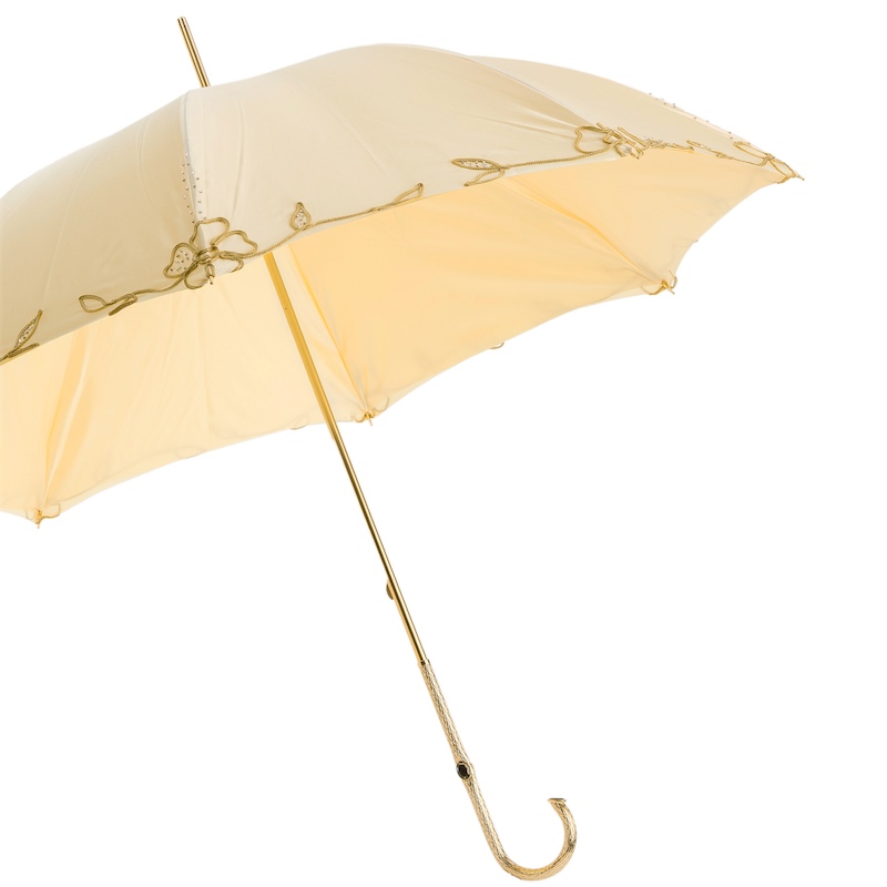 Pasotti Ivory Woman's Decorated Umbrella (background image