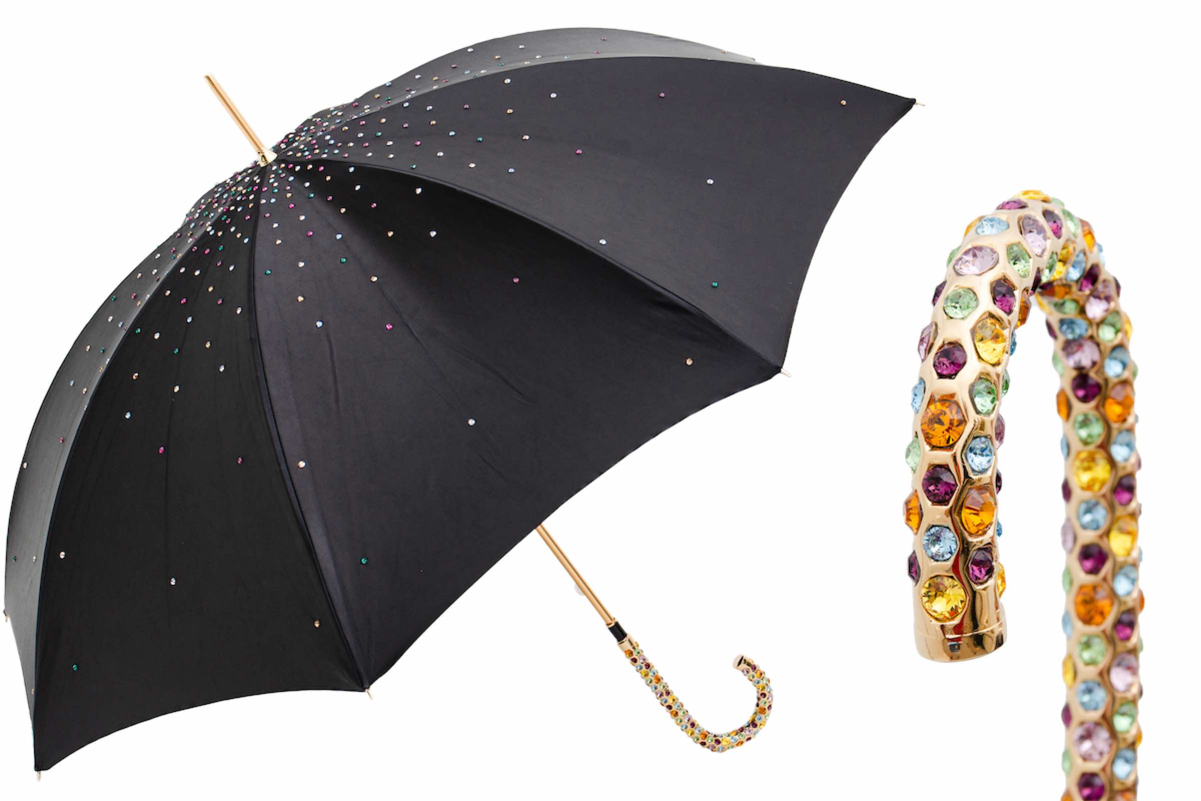 Какой зонт выбрать. Pasotti зонт с ручкой Swarovski. Зонт трость с кристаллами Сваровски.