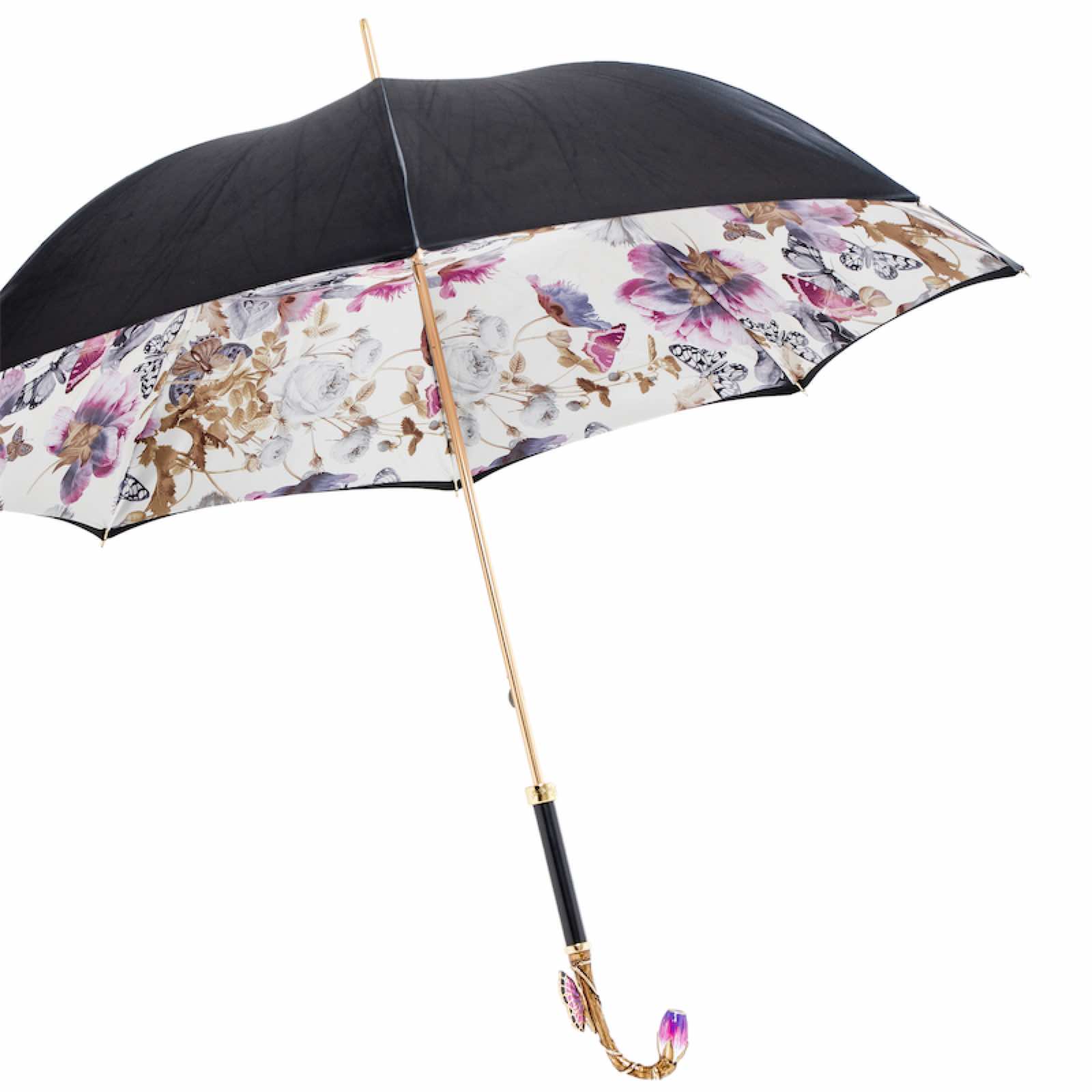 189 58979-4 K90 - Purple Butterfly Umbrella