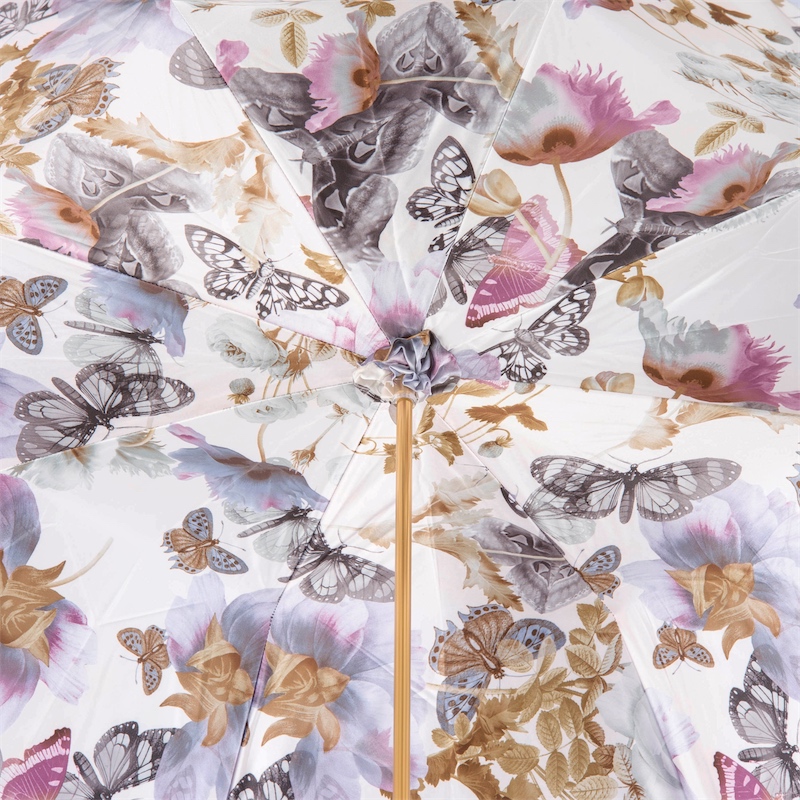 189 58979-4 P16 - Light Blue Nature Umbrella with Butterflies