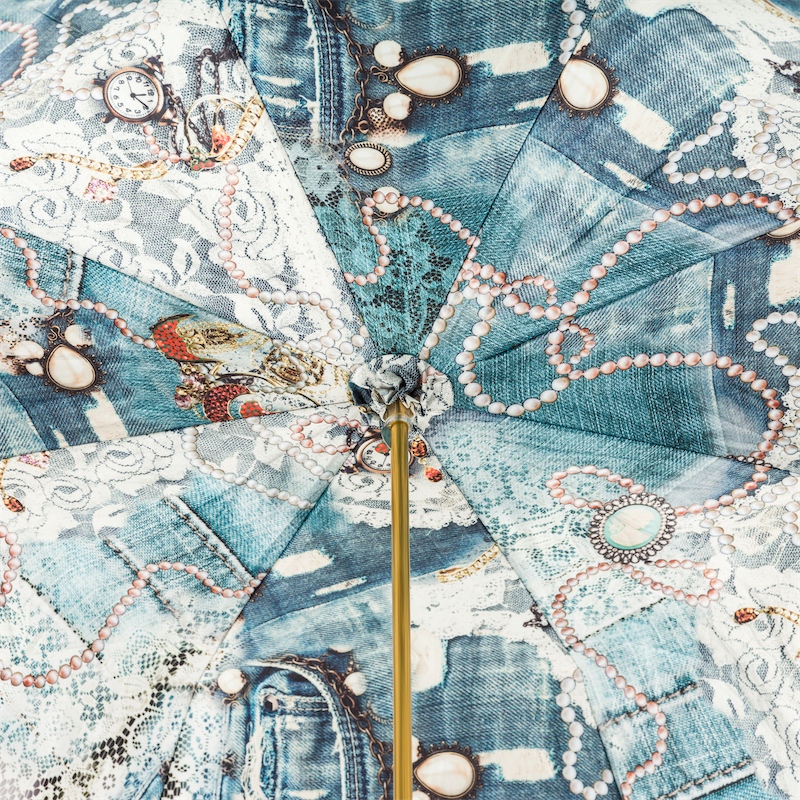 ★Pasotti★名品 イタリア傘★Vintage Pearled, Double Cloth Pasotti Vintage Pearled Umbrella, Double Cloth - Vintage