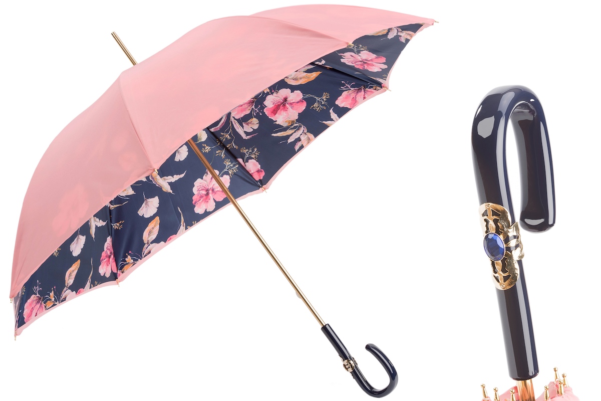 189 5F211-11 C26 - Pink Umbrella with Flowers