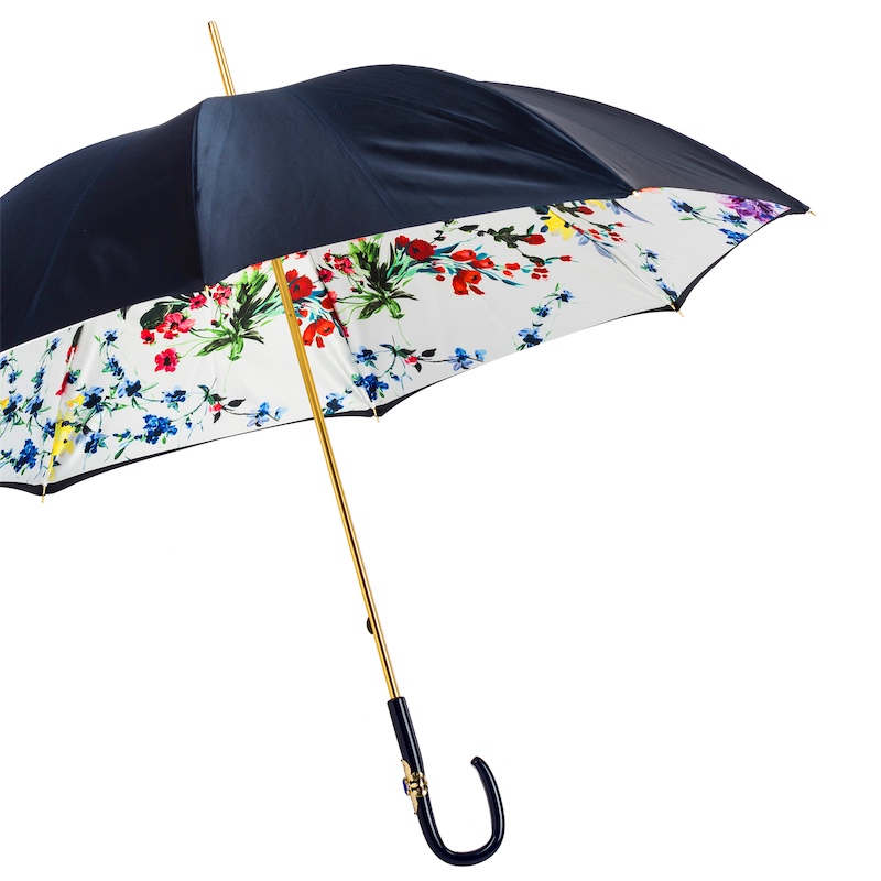 189 5K598-1 C26 - Navy Umbrella with Flowers