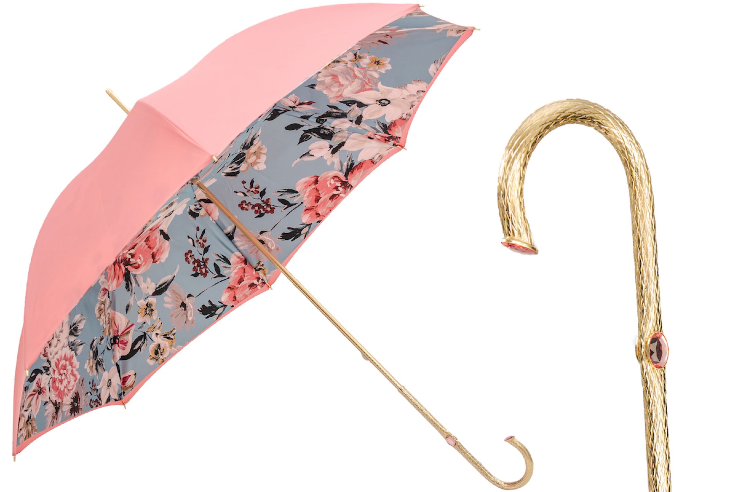 ★Pasotti★名品 イタリア傘★Vintage Flower - Burgundy 18953910-88C30-3-