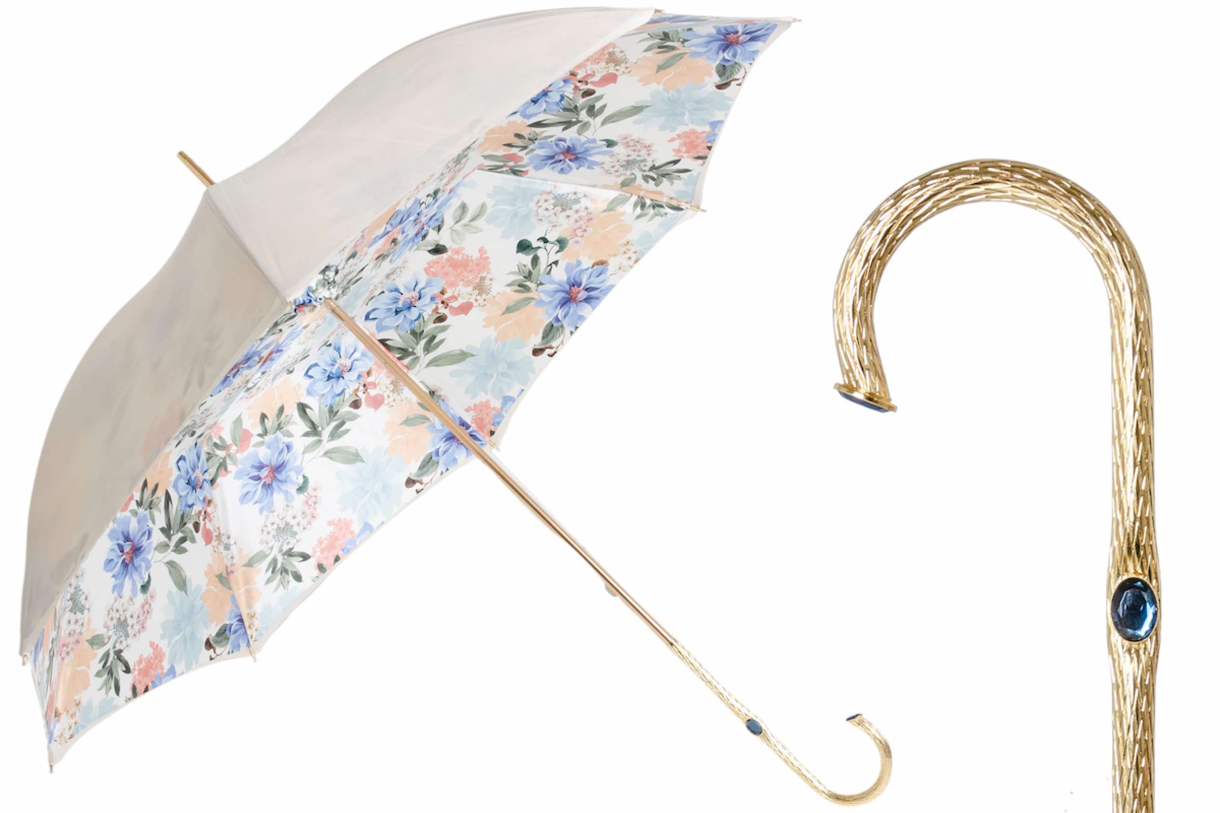 Paraguas para Mujer Floreado - Hermosos paraguas para Mujeres con flores y mango de lujo