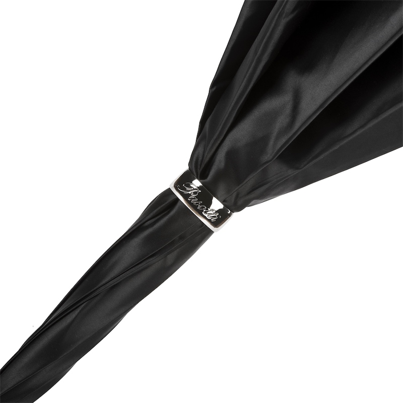 Pasotti Black Skull Umbrella with Roses Print Interior