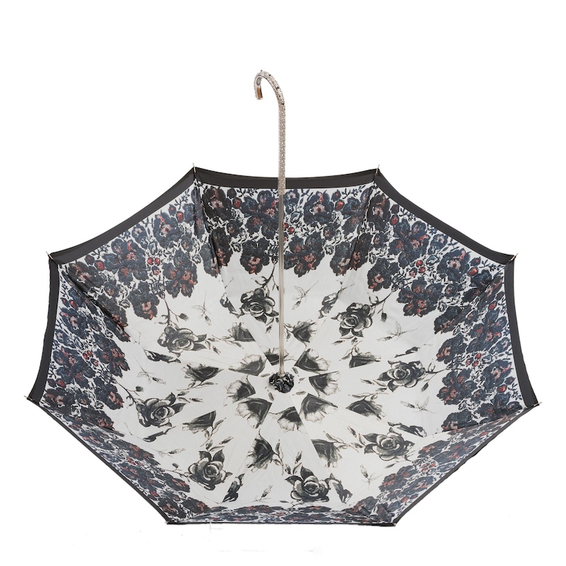 189N 9666-1 U2 - Beautiful Italian Umbrella, Metal Handle