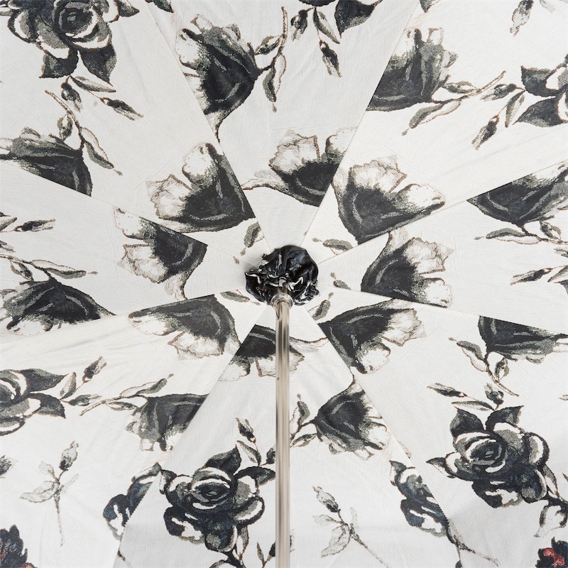 189N 9666-1 U2 - Beautiful Italian Umbrella, Metal Handle