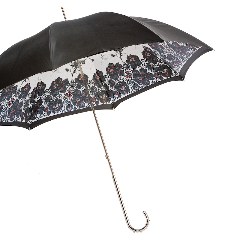 189N 9666-1 U2 - Beautiful Italian Umbrella, Metal Handle