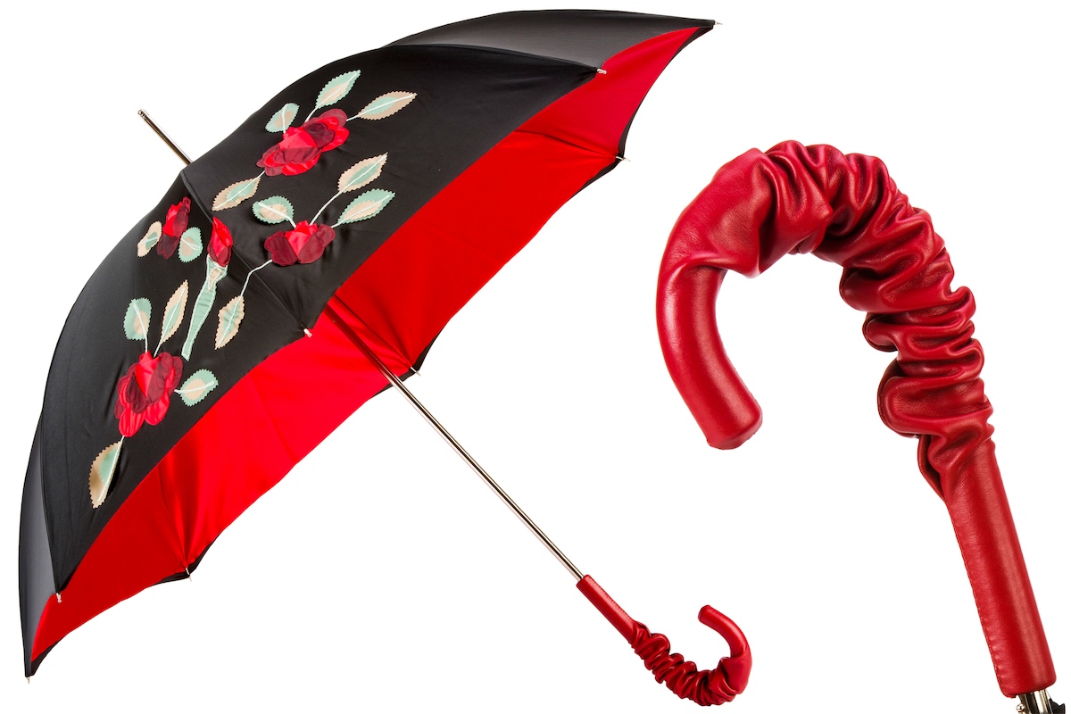 ★Pasotti★名品 イタリア日傘★Tartan Parasol with Flowers Umbrella with Flowers Inside - Double Cloth Pasotti | Artemest