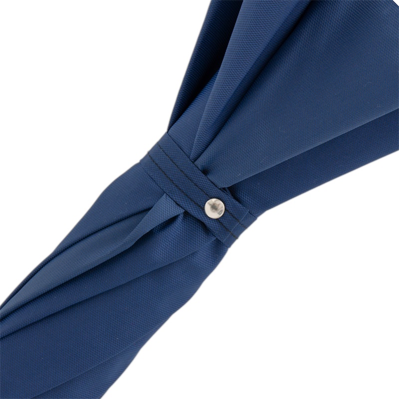 476 Oxf-14 G - Navy Umbrella with Gorse Wood Handle