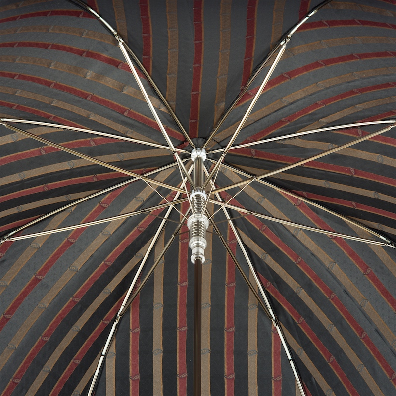 Classic Italian Umbrella with Leather Handle Pasotti Umbrella