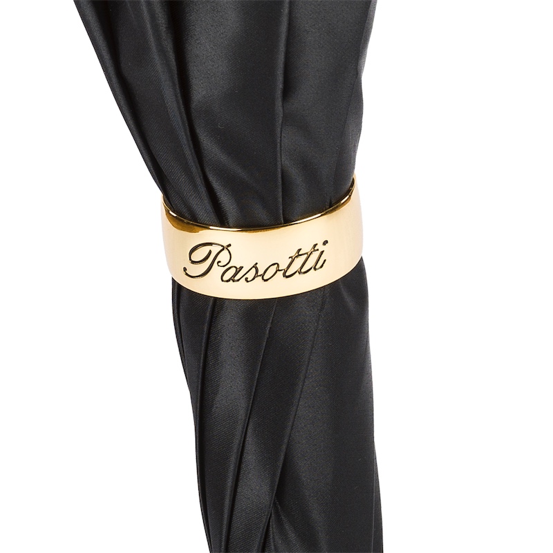 Pasotti Luxus Regenschirm mit Schwarzen Panther, Doppelgewebe - Stilvolle  Regenschirme